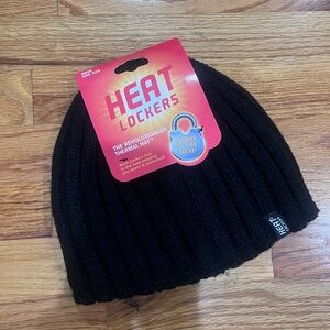 Heat Lockers Black Thermal Beanie (Men’s One Size)